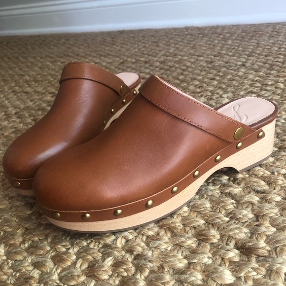 New w Stickers: J Crew Convertible Leather Clog. Size 8 - Picture 6 of 12